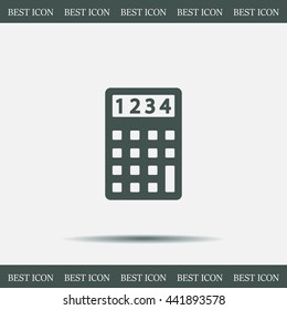 Calculator icon. Flat design style. Eps 10