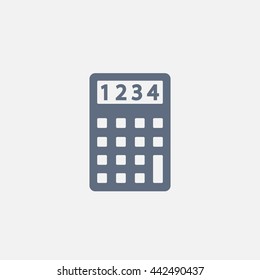 Calculator icon. Flat design style. Eps 10