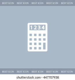 Calculator icon. Flat design style. Eps 10