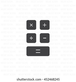 Calculator icon. Flat design style. Eps 10