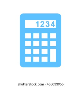 Calculator icon. Flat design style. Eps 10