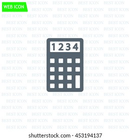 Calculator icon. Flat design style. Eps 10