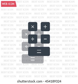 Calculator icon. Flat design style. Eps 10