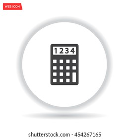 Calculator icon. Flat design style. Eps 10