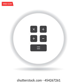 Calculator icon. Flat design style. Eps 10