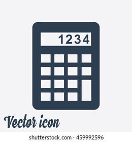 Calculator icon. Flat design style. Eps 10