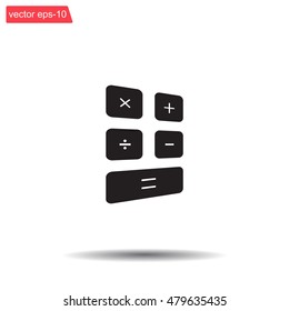 Calculator icon. Flat design style. Eps 10