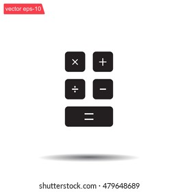 Calculator icon. Flat design style. Eps 10