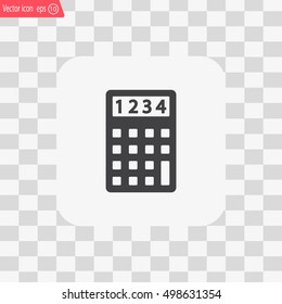 Calculator icon. Flat design style. Eps 10