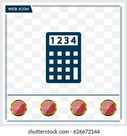 Calculator icon. Flat design style. Eps 10