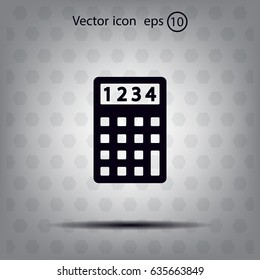 Calculator icon. Flat design style. Eps 10