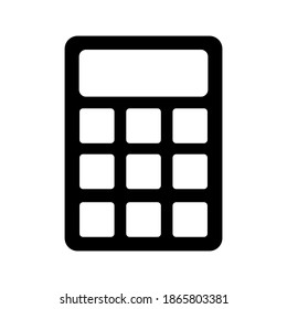 Calculator icon Flat design. Calculator symbols isolated 