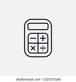 calculator icon flat design. Vector illustration.
