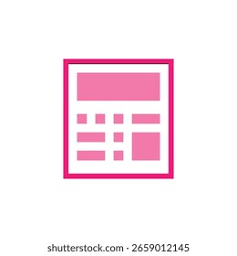 calculator icon flat design vector