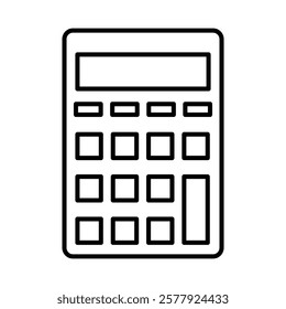 Calculator icon Flat illustration sign