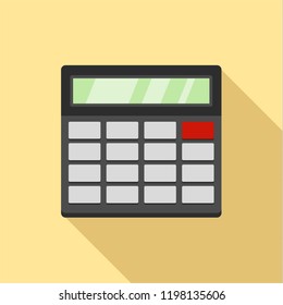 Calculator icon. Flat illustration of calculator vector icon for web design