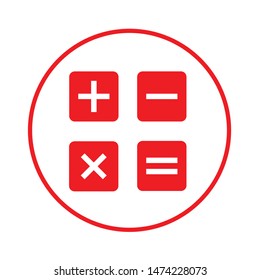 calculator icon. flat illustration of calculator vector icon. calculator sign symbol