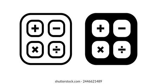 Calculator icon. flat illustration of vector icon for web