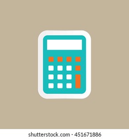 calculator icon in flat style
