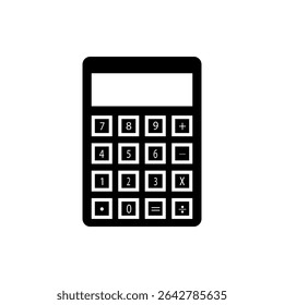 Calculator icon flat style isolated. Vector