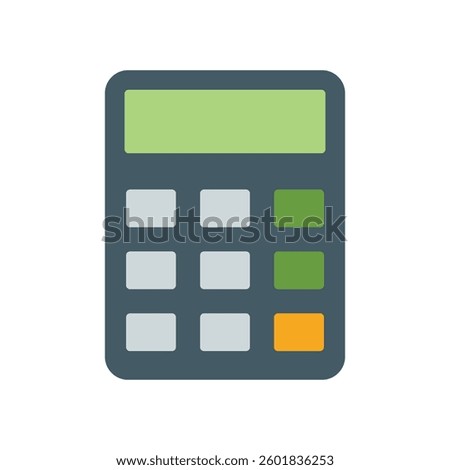 calculator icon flat vector design