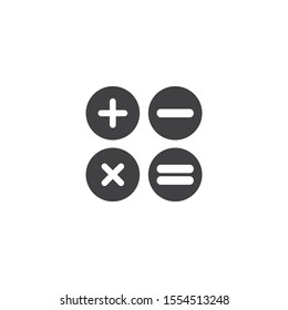 Calculator Icon Flat Vector Illustration