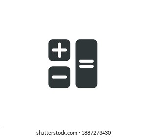 Calculator Icon Flat Vector Illustration