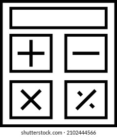 calculator icon free symbol ilustration