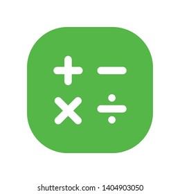 Calculator Icon in Geometric Shape