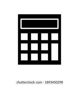 calculator icon glyph style vector for your design element