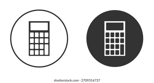 Calculator icon in glyph style for web Design. UI UX icons