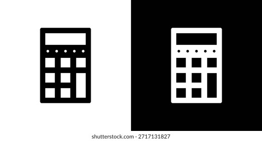Icono de la calculadora, icono del estilo del glifo para el Sitio web o el App móvil