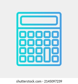 Calculator icon in gradient style, use for website mobile app presentation