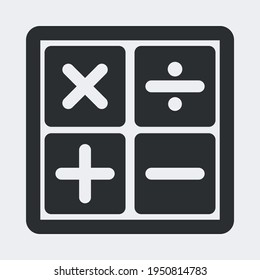 Icono de calculadora para proyectos de diseño gráfico