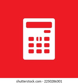 Calculator icon, graphic resource template, vector illustration.