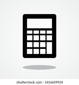 Calculator Icon with Gray Shadow