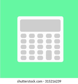 Calculator icon green background