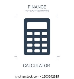 calculator icon. high quality filled calculator icon on white background. from finance collection flat trendy vector calculator symbol. use for web and mobile