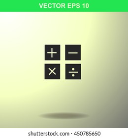 Calculator icon. Illustration for business.