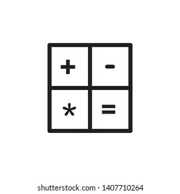 calculator icon, illustration design template