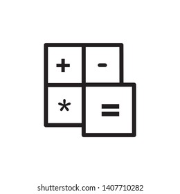 calculator icon, illustration design template
