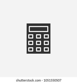 Calculator icon illustration isolated vector sign symbol