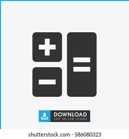 calculator icon illustration isolated vector sign symbol