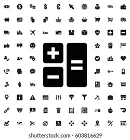Calculator icon illustration isolated vector sign symbol. e-commerce icons vector set.