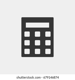 Calculator  icon illustration isolated vector sign symbol