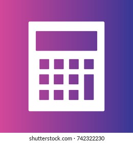 Calculator icon illustration isolated vector sign symbol