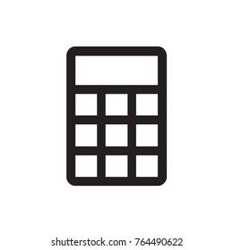 calculator icon illustration isolated vector sign symbol
