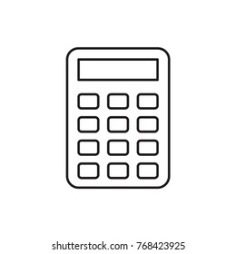 calculator icon illustration isolated vector sign symbol