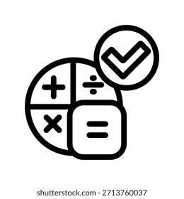Illustration des Rechnersymbols, Vektordesign-Vorlage