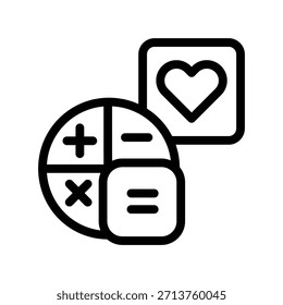 Illustration des Rechnersymbols, Vektordesign-Vorlage